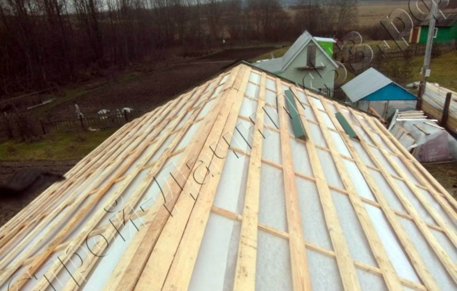 4 Каркасно-щитовой дом 7×5, 35 м², Псковская область, деревня Палкино (12)